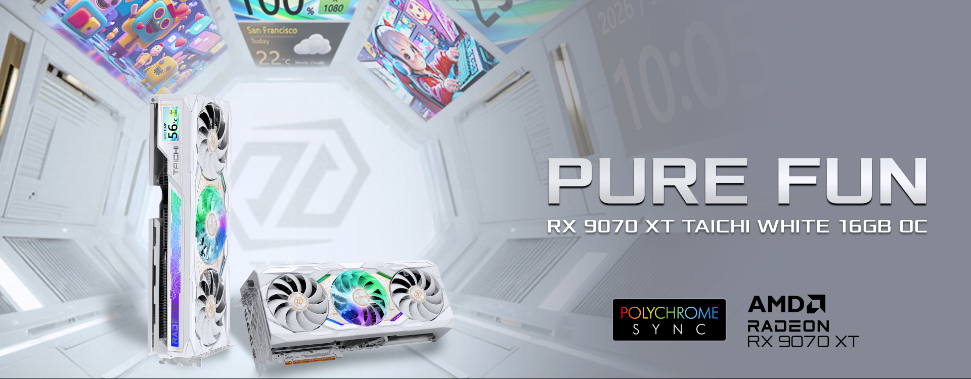 Radeon RX 9070 XT Taichi White 16GB OC