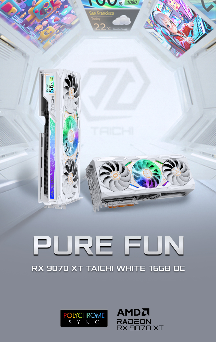 Radeon RX 9070 XT Taichi White 16GB OC