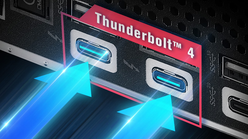 双 Thunderbolt™ 4 Type-C