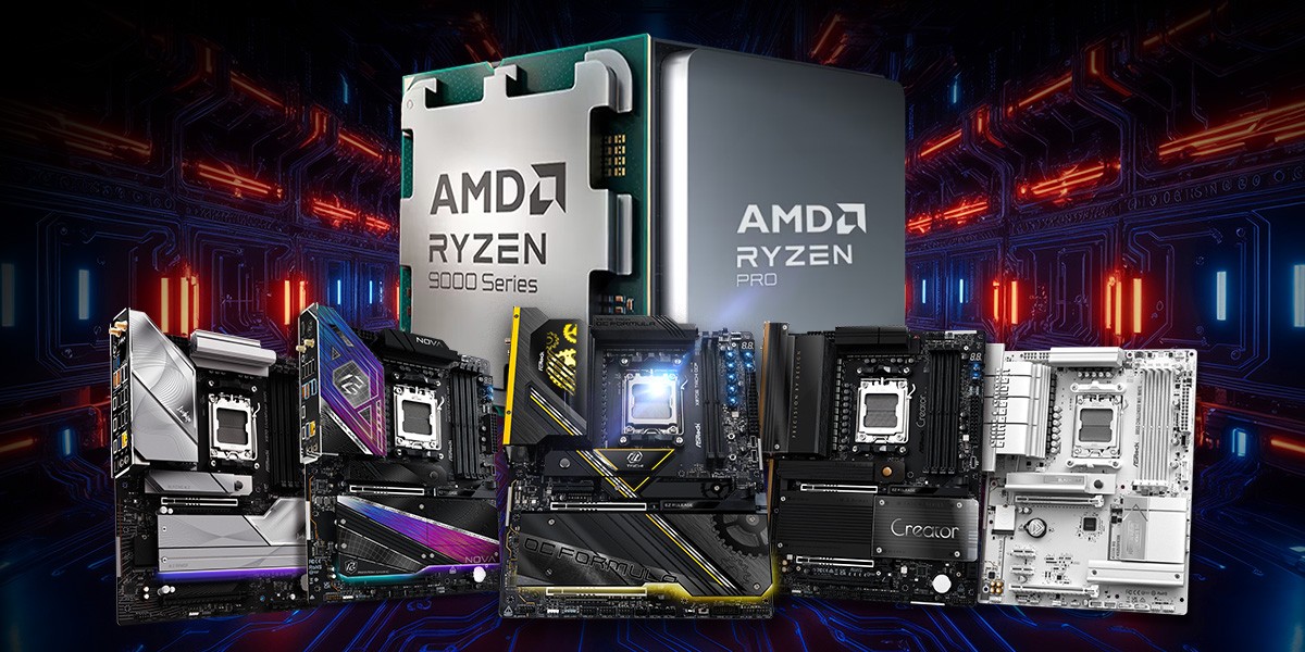 華擎科技AM5主機板全面支援最新AMD Ryzen™系列處理器