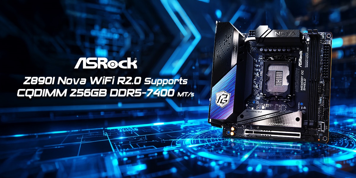 ASRock Z890I Nova WiFi R2.0 Supports CQDIMM